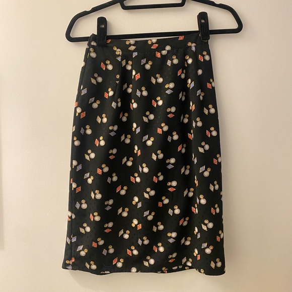 Vintage 80’s Peplum Jacket Skirt Set XS - Picture 7 of 8